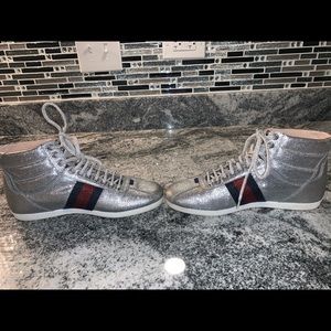 ***SOLD*** Gucci Glitter Web Sneakers 37.5